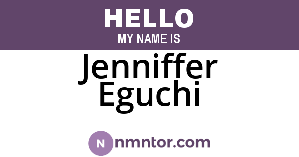 Jenniffer Eguchi
