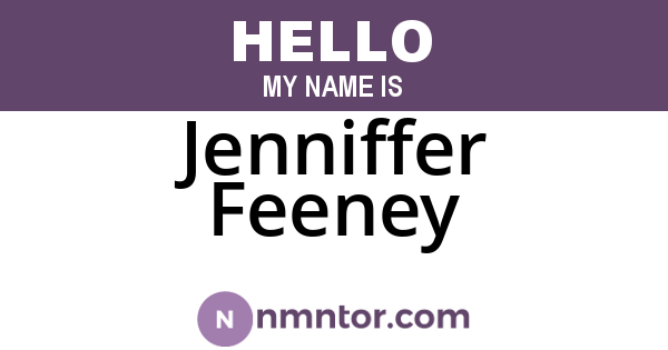 Jenniffer Feeney