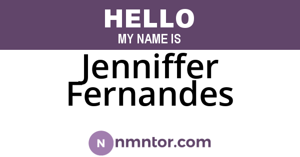 Jenniffer Fernandes