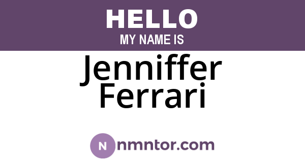 Jenniffer Ferrari