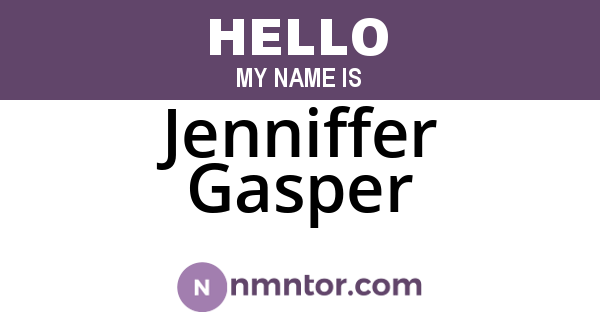 Jenniffer Gasper