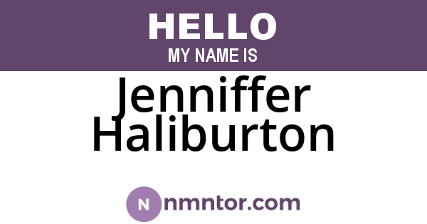 Jenniffer Haliburton