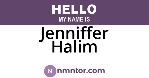 Jenniffer Halim
