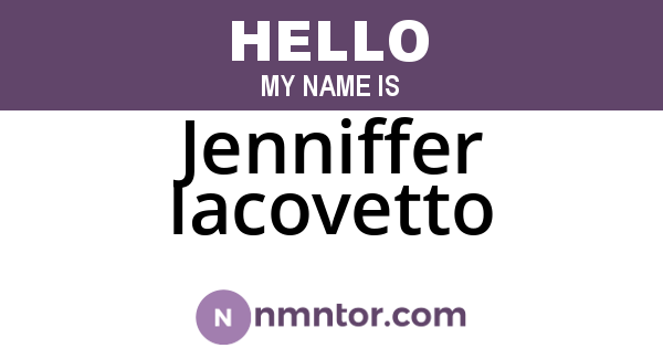 Jenniffer Iacovetto