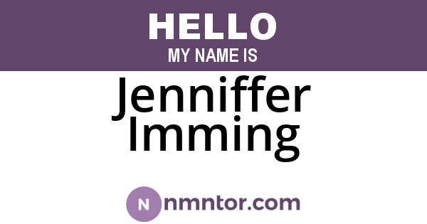 Jenniffer Imming