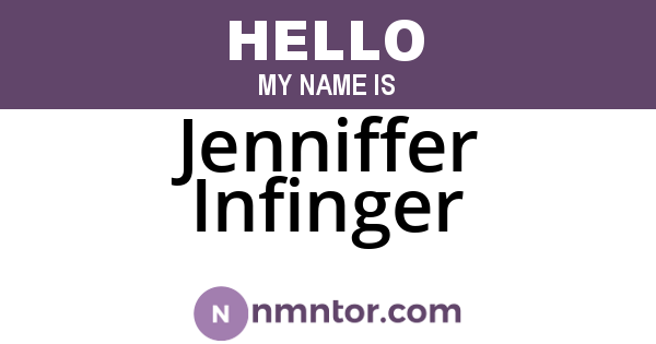 Jenniffer Infinger