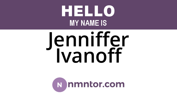 Jenniffer Ivanoff