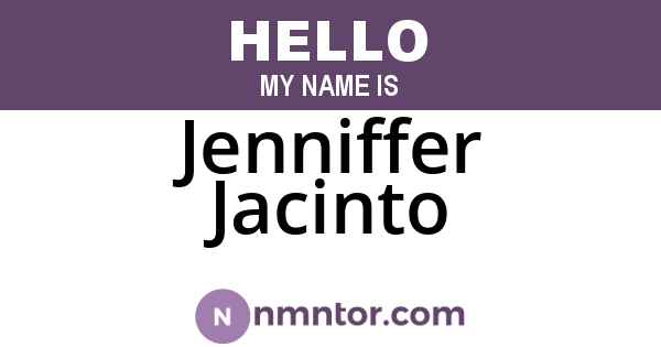 Jenniffer Jacinto