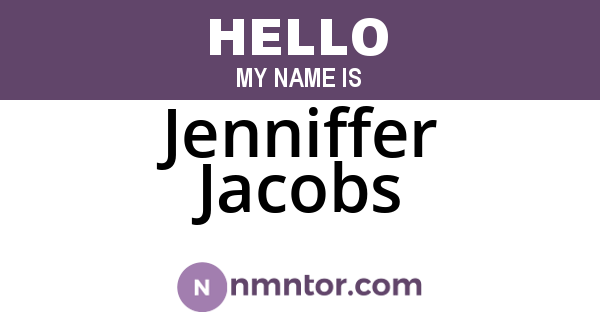 Jenniffer Jacobs