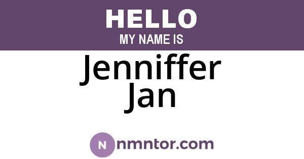 Jenniffer Jan