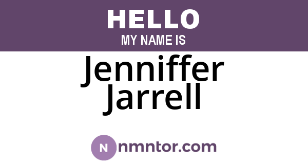 Jenniffer Jarrell