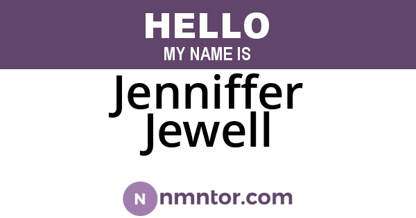 Jenniffer Jewell