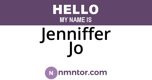 Jenniffer Jo