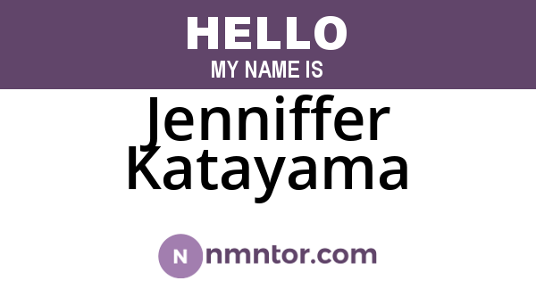 Jenniffer Katayama