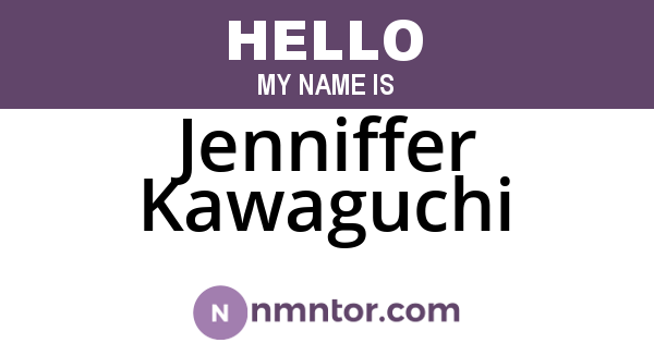 Jenniffer Kawaguchi