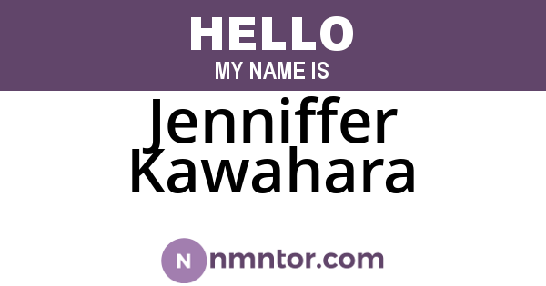 Jenniffer Kawahara