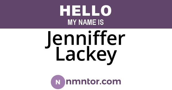 Jenniffer Lackey