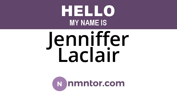 Jenniffer Laclair