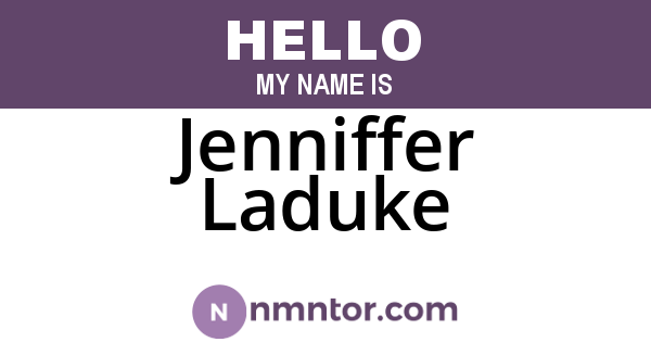 Jenniffer Laduke