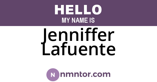 Jenniffer Lafuente