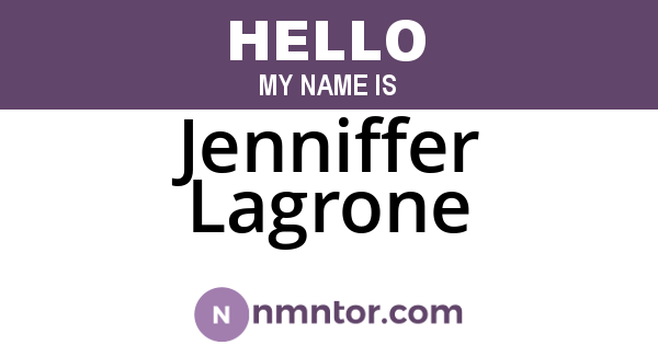 Jenniffer Lagrone