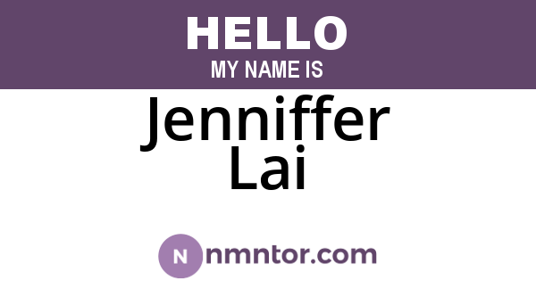 Jenniffer Lai