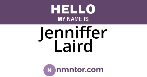 Jenniffer Laird