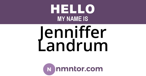 Jenniffer Landrum
