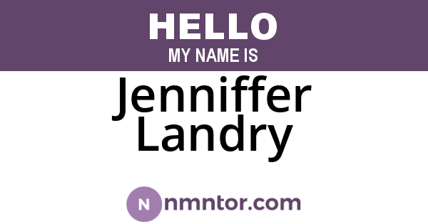 Jenniffer Landry