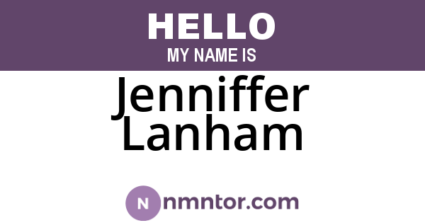Jenniffer Lanham