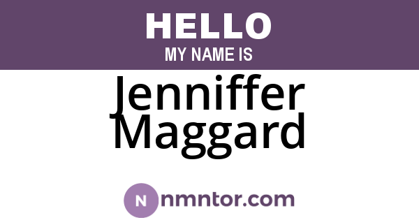 Jenniffer Maggard