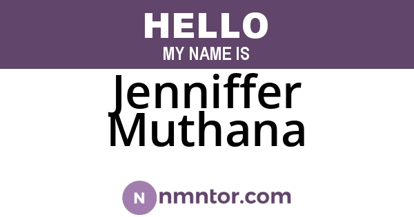 Jenniffer Muthana