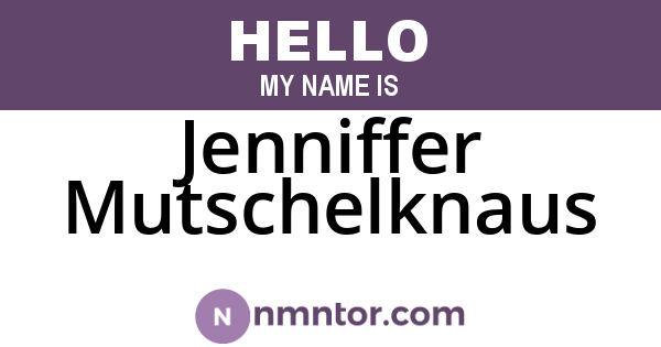 Jenniffer Mutschelknaus