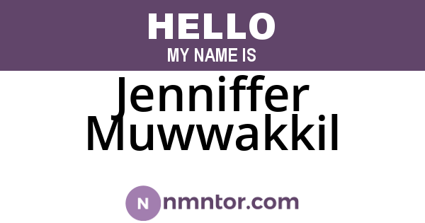 Jenniffer Muwwakkil