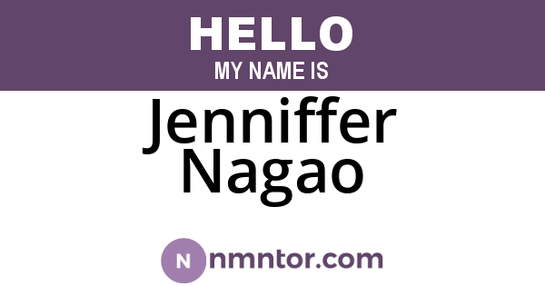 Jenniffer Nagao