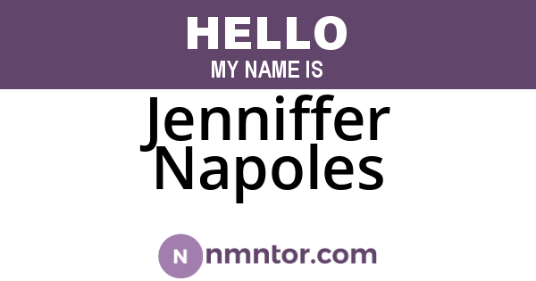 Jenniffer Napoles