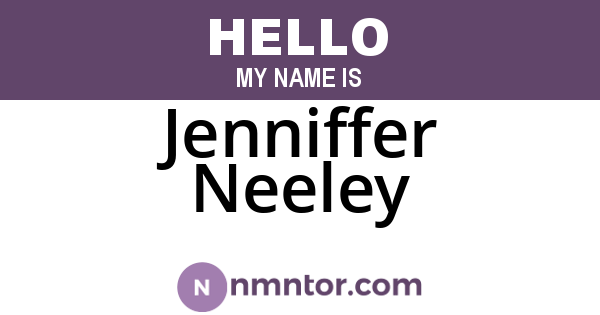 Jenniffer Neeley