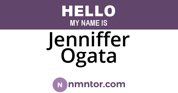Jenniffer Ogata