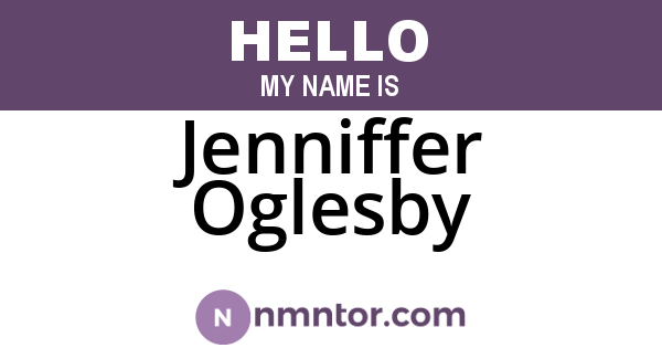 Jenniffer Oglesby