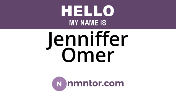 Jenniffer Omer