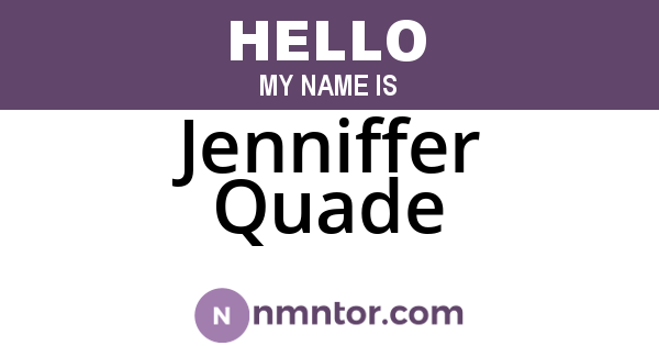 Jenniffer Quade