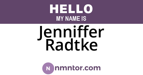 Jenniffer Radtke