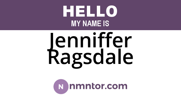 Jenniffer Ragsdale