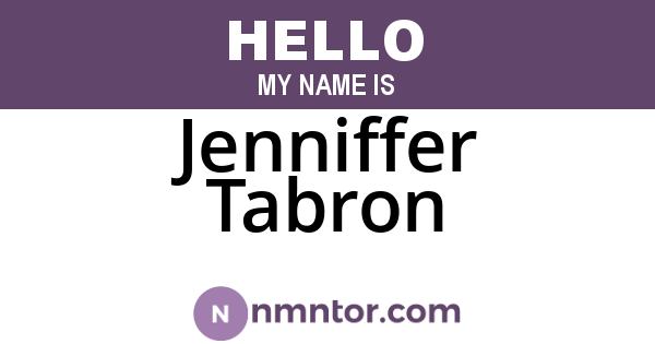 Jenniffer Tabron