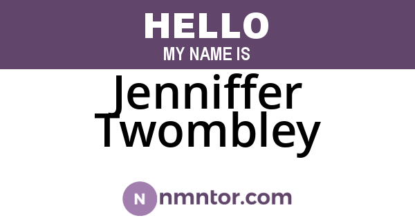 Jenniffer Twombley