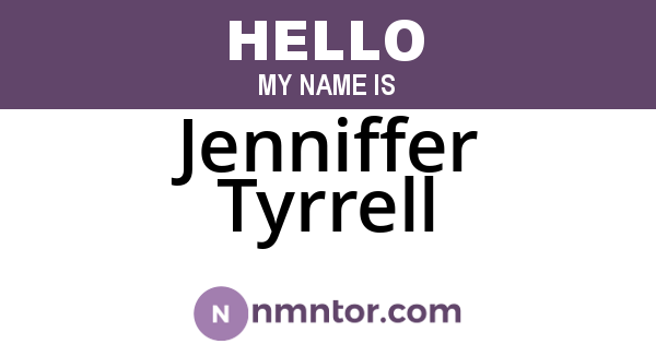 Jenniffer Tyrrell