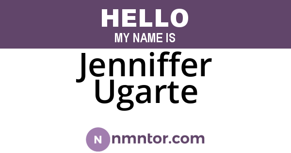 Jenniffer Ugarte