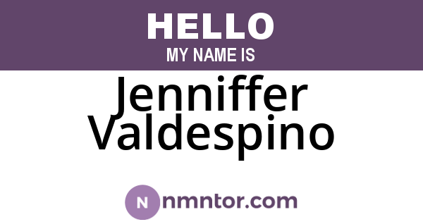 Jenniffer Valdespino