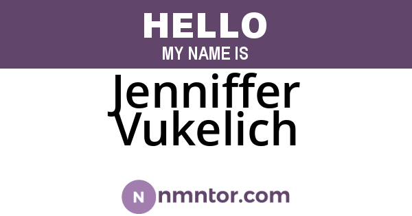 Jenniffer Vukelich
