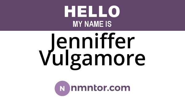 Jenniffer Vulgamore